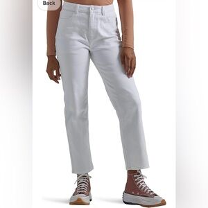 Wrangler High Rise Rodeo Straight Crop Women’s White Jeans Size 12